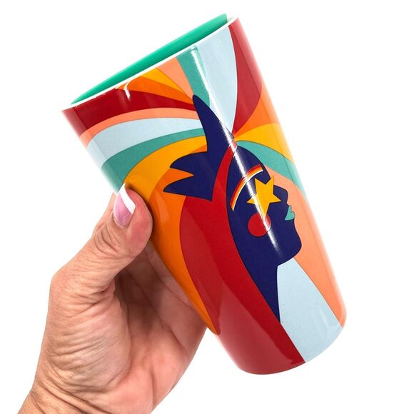 Starbucks 2020 Pride Siren Rainbow 12oz Ceramic Travel Tumbler Mug with Lid